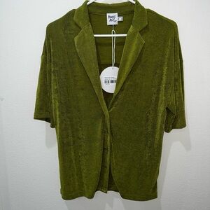 Princess Polly Green Button Down Shirt